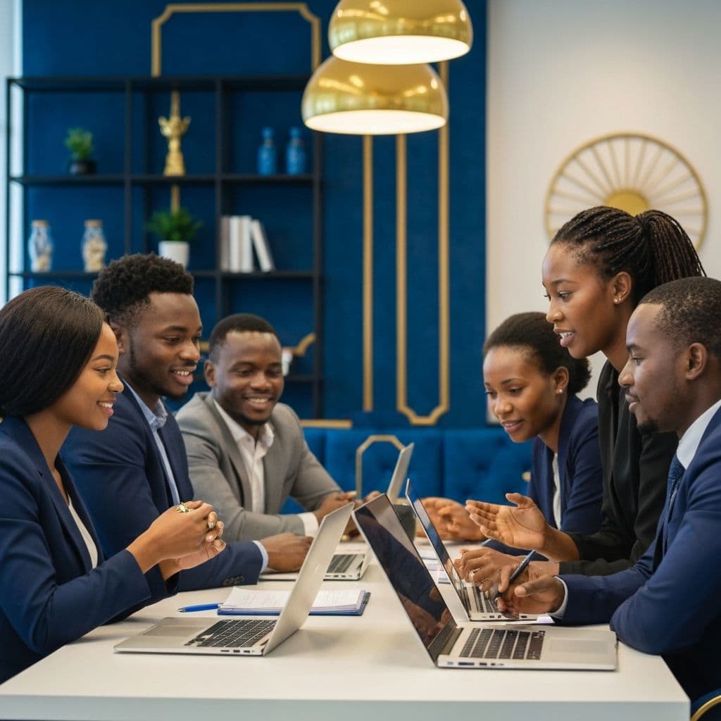 L'équipe de ORIENEX CONSULTING accompagnant les étudiant(e)s